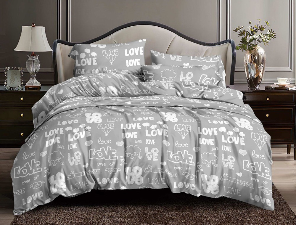 Євро набір постільної білизни 200*220 із полікотону №207351 Черешенька™