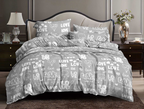 Євро набір постільної білизни 200*220 із полікотону №207351 Черешенька™