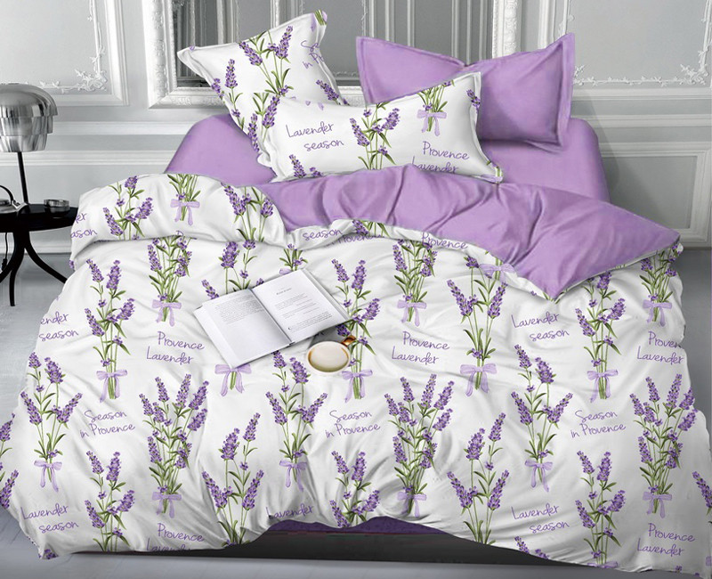 Двуспальный набор постельного белья 180*220 из Бязи "Gold" с простынью на резинке №147561AB Черешенка™