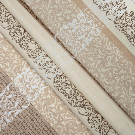 Тканина для постільної білизни Бязь "Gold" "Надзвичайна класика" GLL12982brown