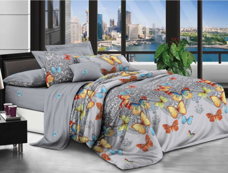 Двуспальный набор постельного белья 180*220 из поликотона №202983 Черешенка™