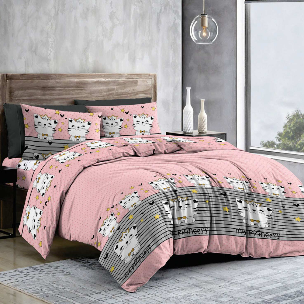 Тканина для постільної білизни Бязь "Gold" Lux GL11690pink