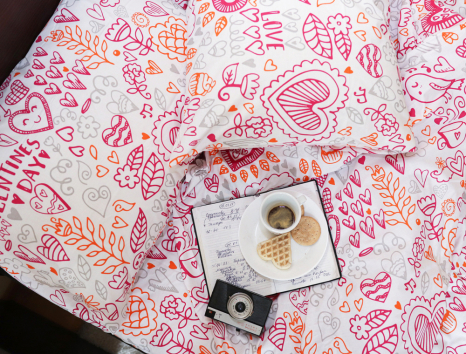 Полуторный набор постельного белья 150*220 из Бязи "Gold" №156080 Черешенка™