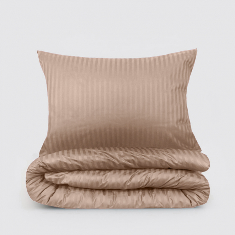 Семейный набор хлопкового постельного белья из Страйп Сатина №541209