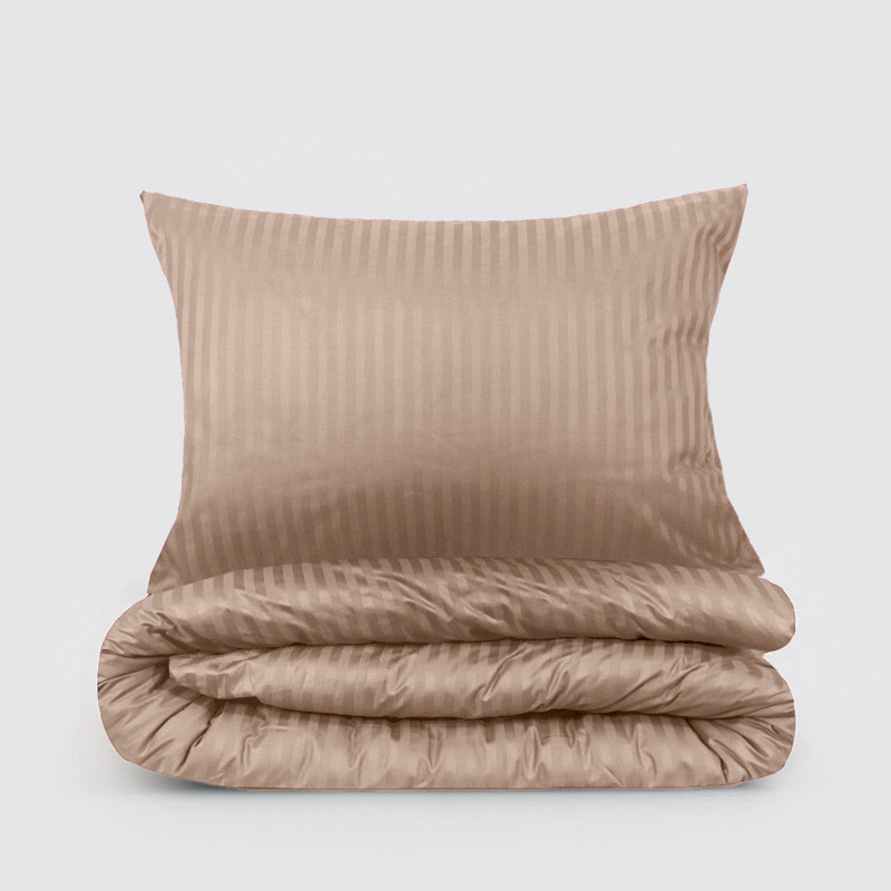 Семейный набор хлопкового постельного белья из Страйп Сатина №541209