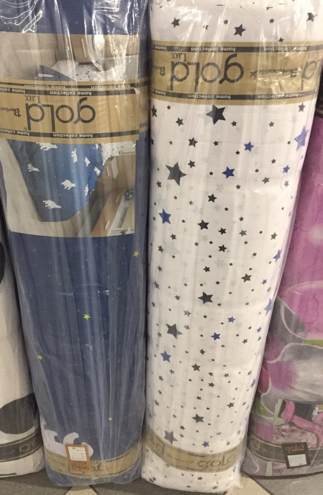 Тканина для постільної білизни Бязь "Gold" Lux "Білі ведмедики" GL1234 (A+B) - (50м+50м)