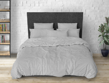 Тканина для постільної білизни Бязь "Gold" Lux смугаста GL10057 (50м)