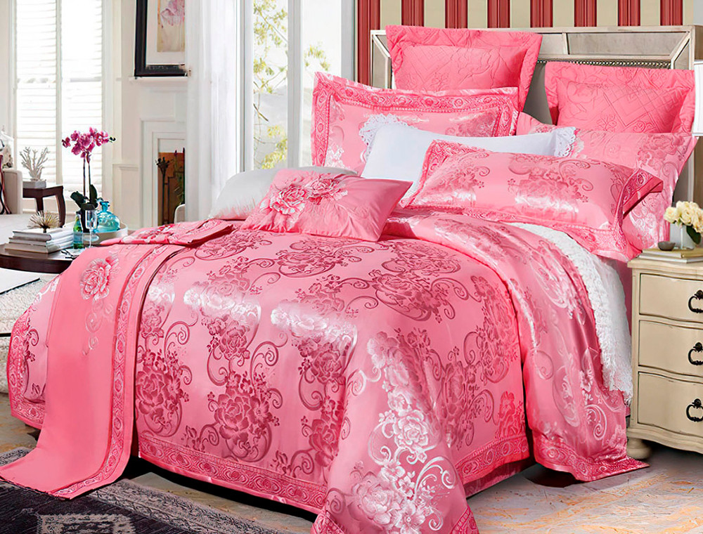 Двоспальний набір постільної білизни 180*220 із Жакарду №022AB KRISPOL™