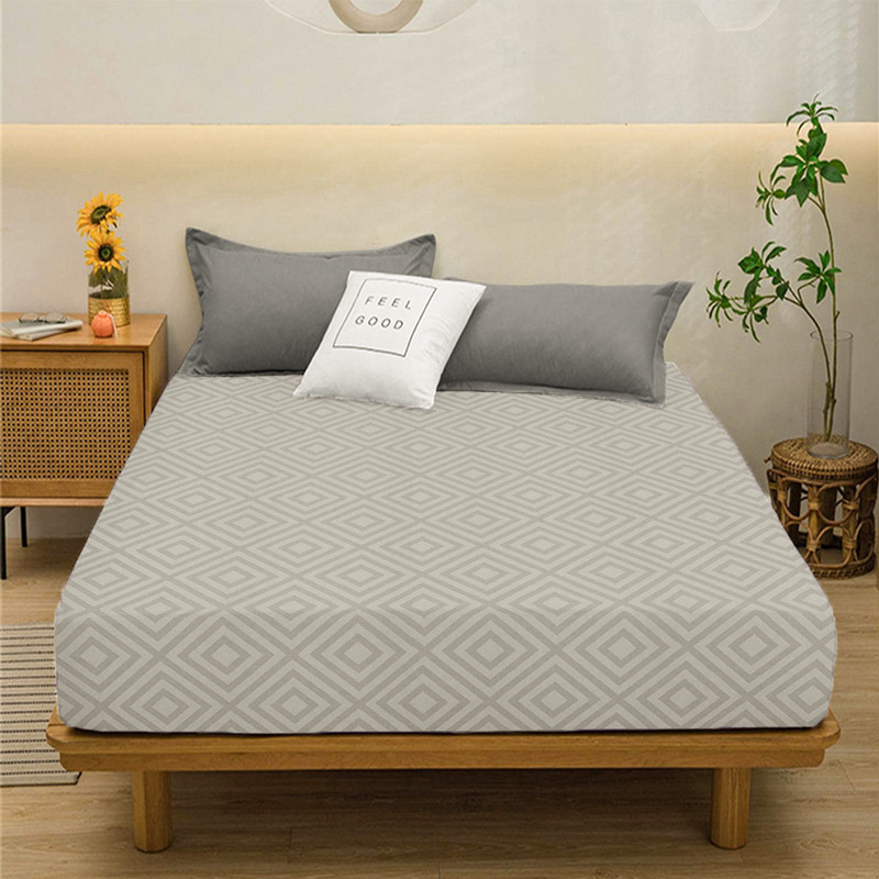 Простирадло на резинці (180*200*25) беж №149