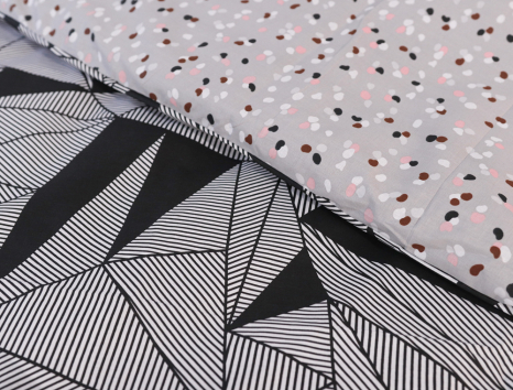 Євро-максі набір постільної білизни 200*220 із Бязі "Gold" №155091AB Черешенька™