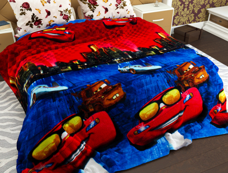 Полуторний флісовий плед №33597