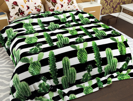 Полуторний флісовий плед №33652