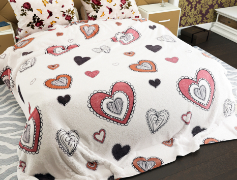 Полуторний флісовий плед №33790