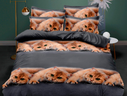 Двоспальний набір постільної білизни 180*220 із полікотону №204770 Черешенька™