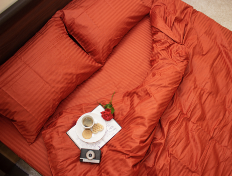 Євро-максі набір постільної білизни 200*220 зі Страйп Сатину №541340 KRISPOL™