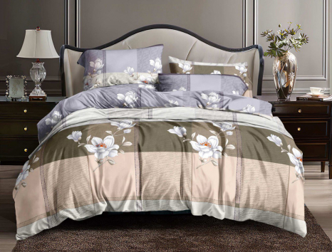 Сімейний набір постільної білизни 240*220 із полікотону №203177 Черешенька™