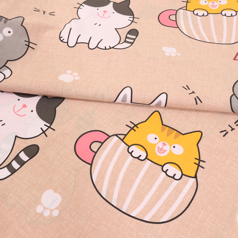 Ткань для постельного белья Бязь "Gold" Lux детская GLB8099beige