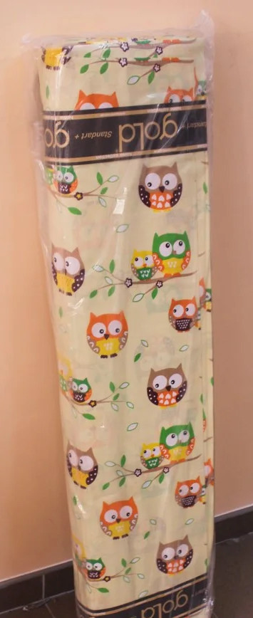 Тканина для постільної білизни Бязь "Gold" Lux дитяча "Цікаві совушки" GLB088