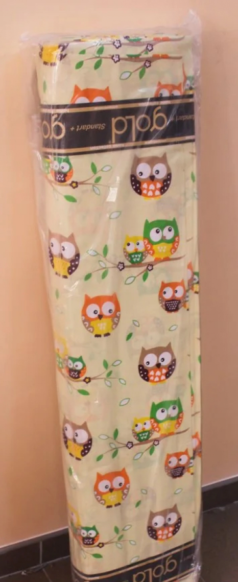 Тканина для постільної білизни Бязь "Gold" Lux дитяча "Цікаві совушки" GLB088