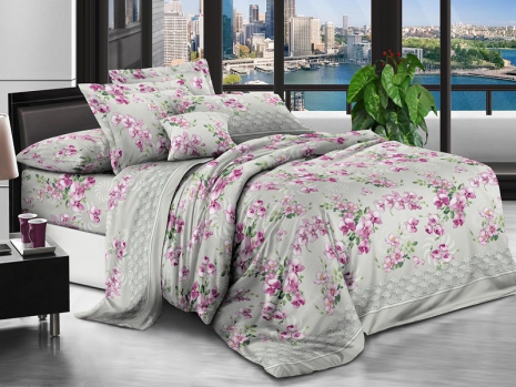 Евро набор постельного белья 200*220 из поликотона №201535 Черешенка™