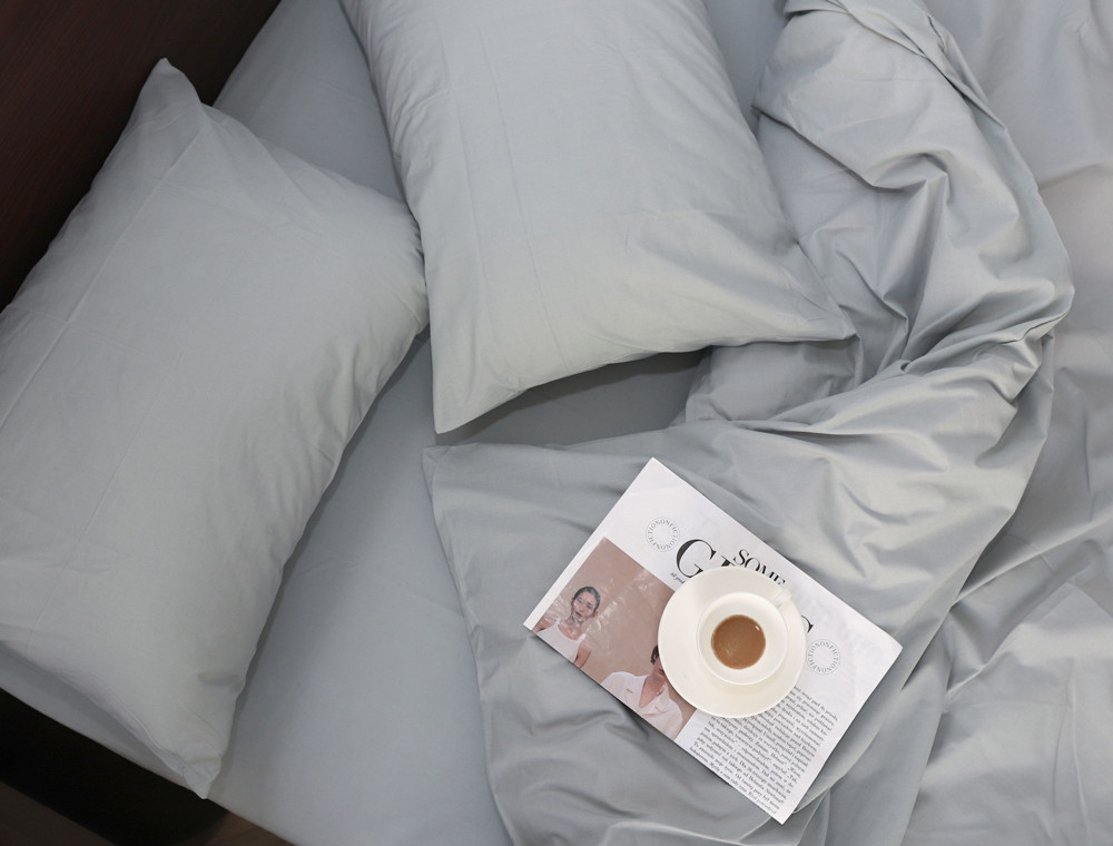 Євро-максі набір однотонної постільної білизни 200*220 із Бязі "Gold" №155521 Черешенка™