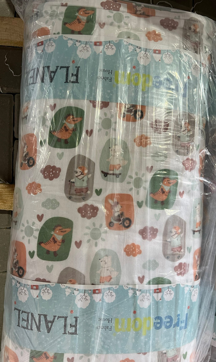 Тканина для постільної білизни Фланель (байка) дитяча FLB1063 (25м)