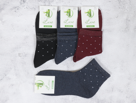 Жіночі шкарпетки Luxe Bambu люрекс (36-40) №ZLB4029