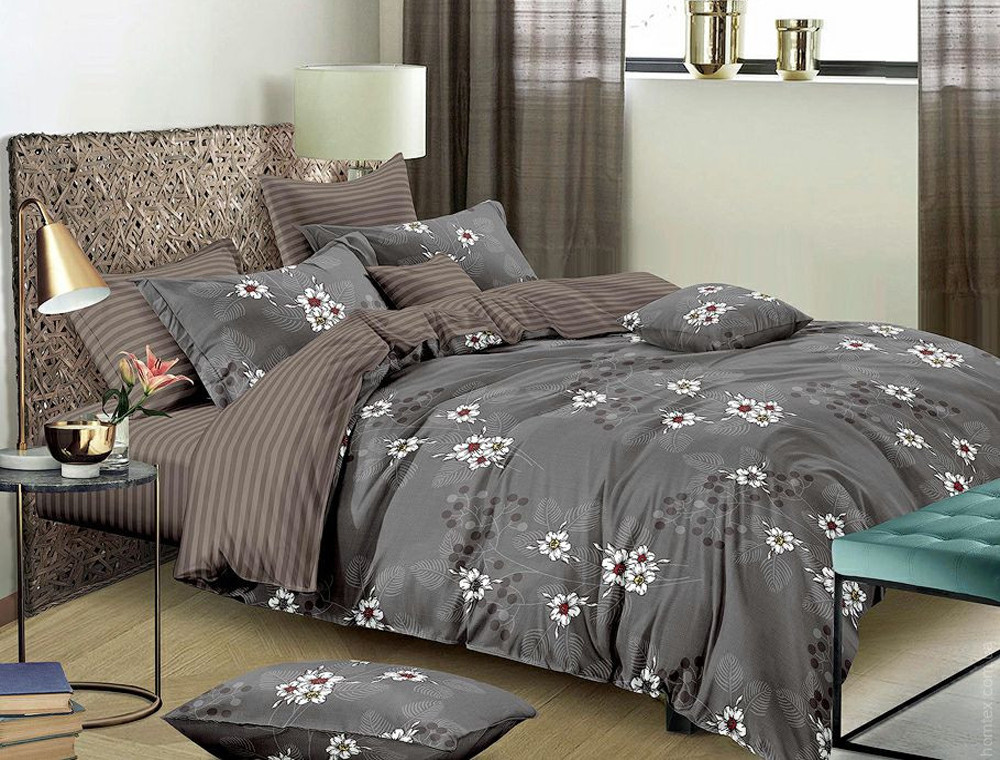 Евро макси набор постельного белья 200*220 из Бязи "Gold" №151500AB Черешенка™