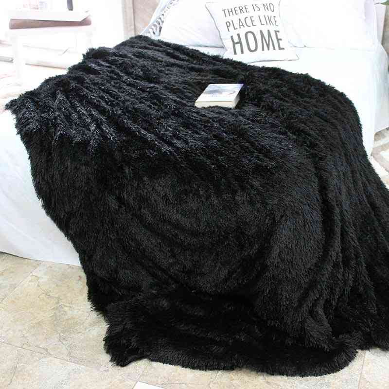 Євро-максі покривало-плед "травка" (240*220) - чорне