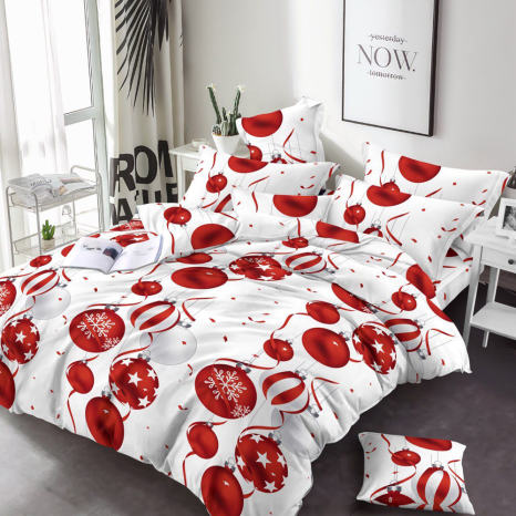 Тканина для постільної білизни Бязь "Gold" Lux GL1813red