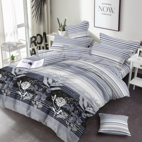 Ткань для постельного белья Бязь "Gold" Lux GLL3304grey