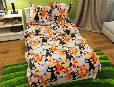 Дитячий комплект з Бязі "Gold" №165604 Черешенка™