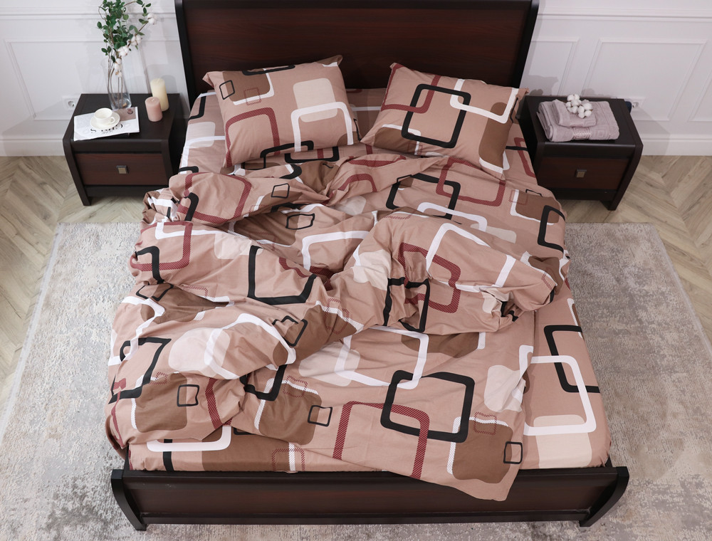 Двуспальный набор постельного белья 180*220 из Бязи "Gold" №157567 Черешенка™