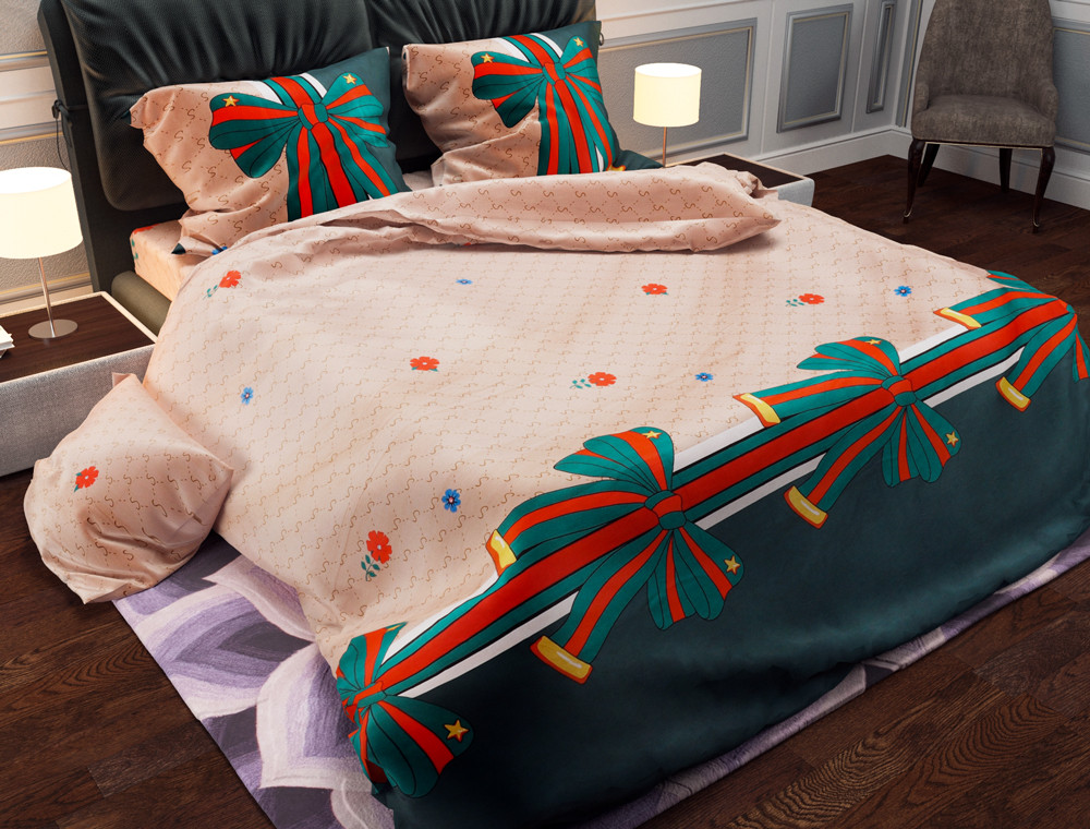 Полуторный набор постельного белья 150*220 из Бязи "Gold" №154716 Черешенка™