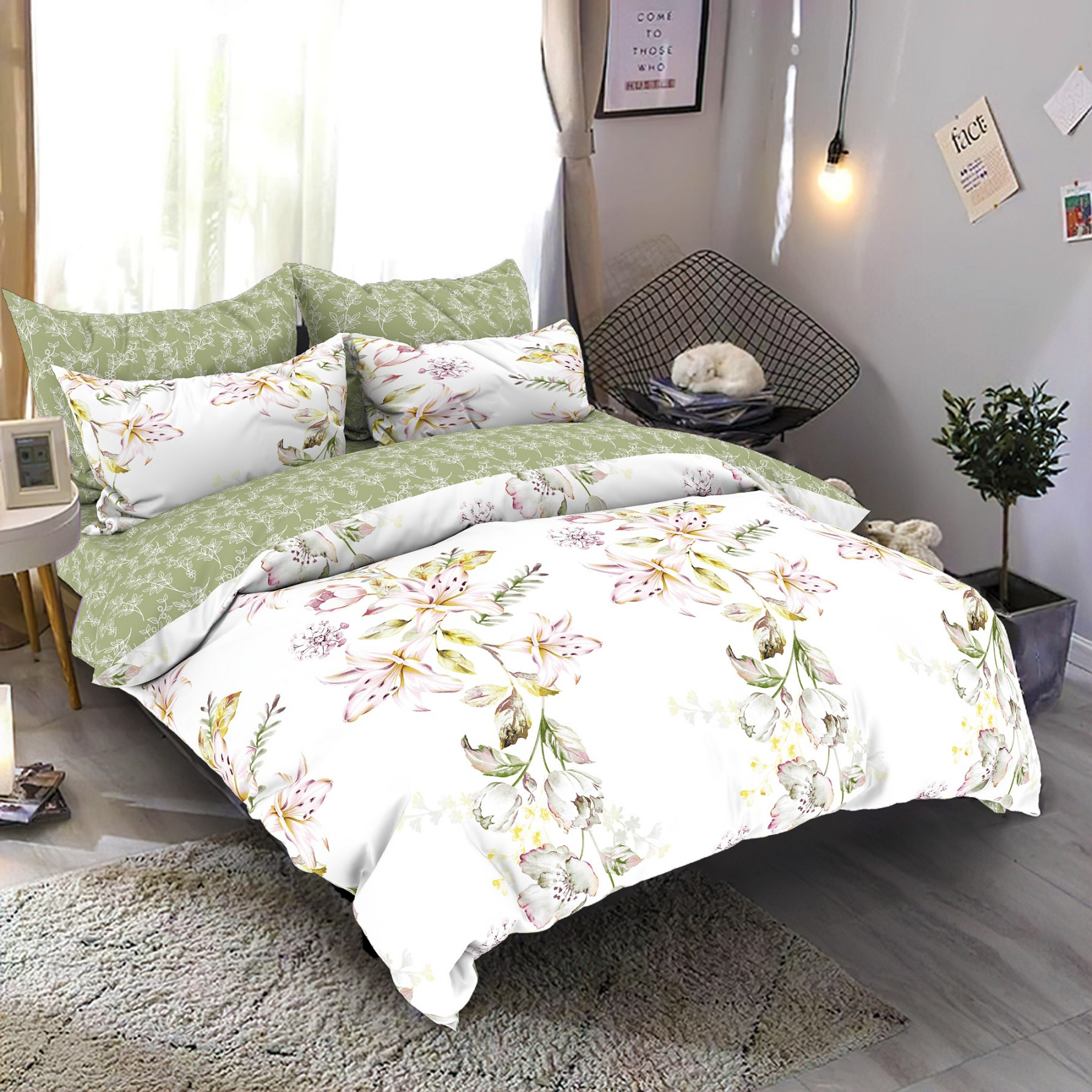 Тканина для постільної білизни Бязь "Gold" Lux GL7891 (A+B) - (50м+50м)