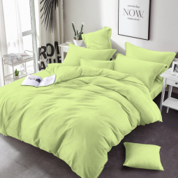 Тканина для постільної білизни Бязь "Gold" Lux однотонна GLTON98Green (50м)