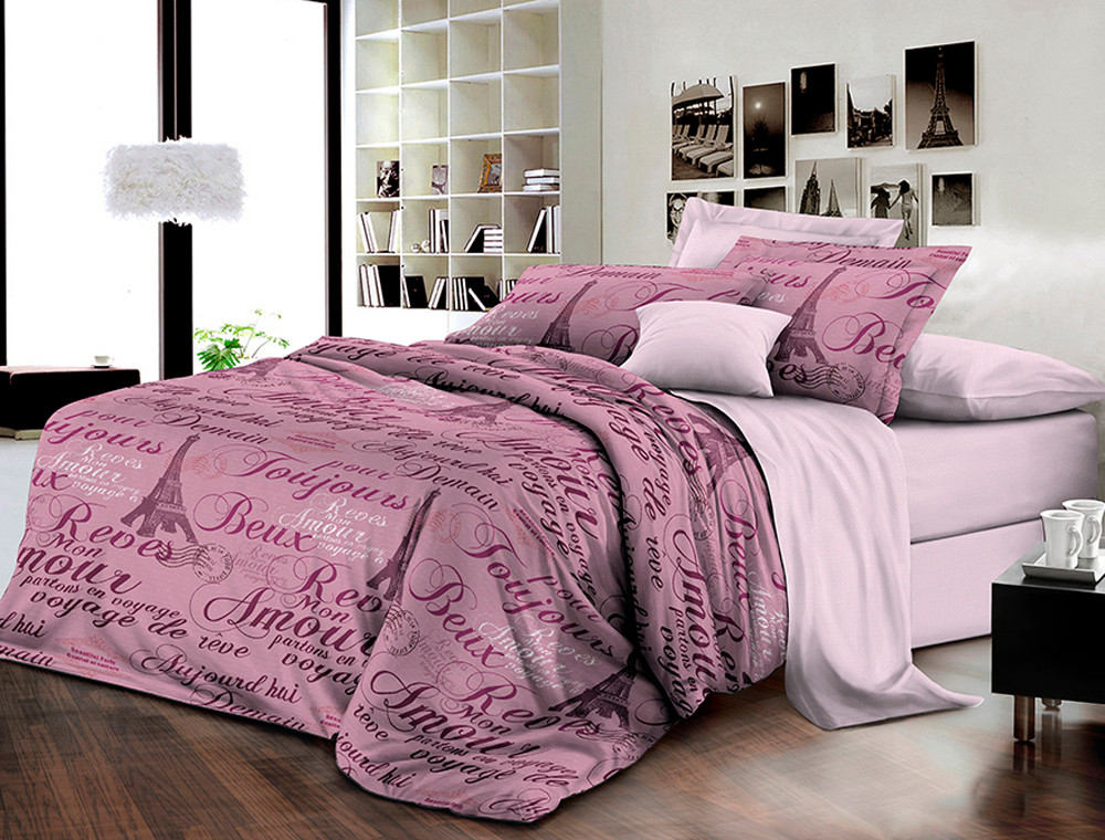 Евро макси набор постельного белья 200*220 из Ранфорса №185003AB Черешенка™