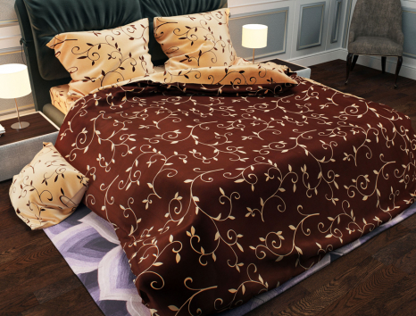 Тканина для постільної білизни Бязь "Gold" Lux GL1203 (A+B) - (50м+50м)