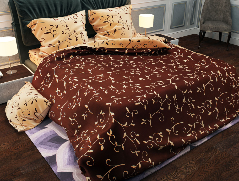 Тканина для постільної білизни Бязь "Gold" Lux GL1203 (A+B) - (50м+50м)