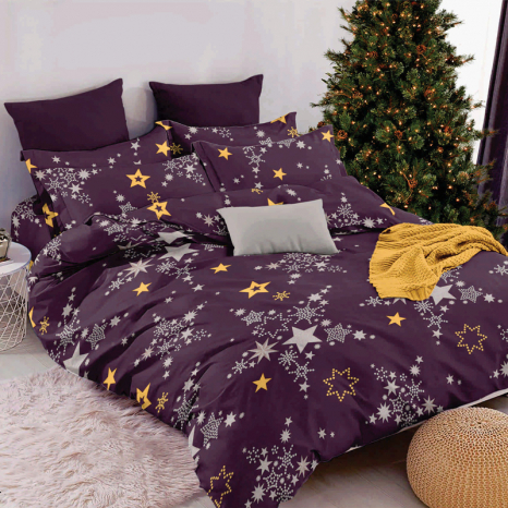 Ткань для постельного белья Бязь "Gold" Lux GL11240purple