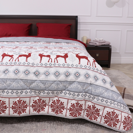 Євро-максі стьобане покривало байка/мікрофібра №55108R