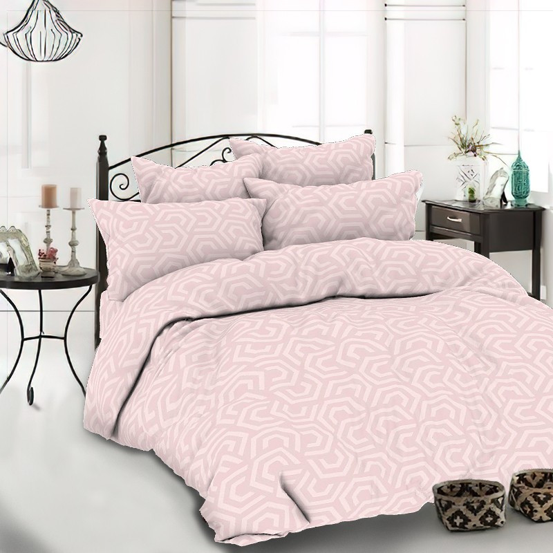 Тканина для постільної білизни Бязь "Gold" Lux GL7865pink