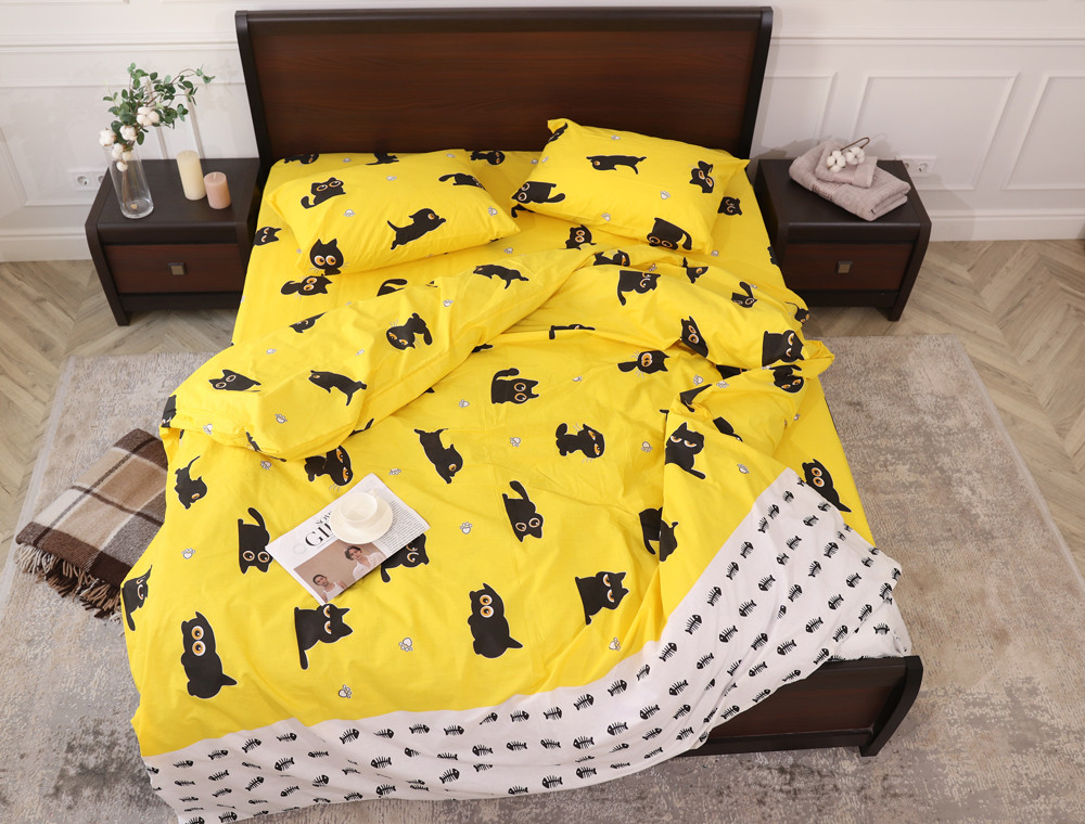 Євро-максі набір постільної білизни 200*220 із Бязі "Gold" №154717 Черешенка™