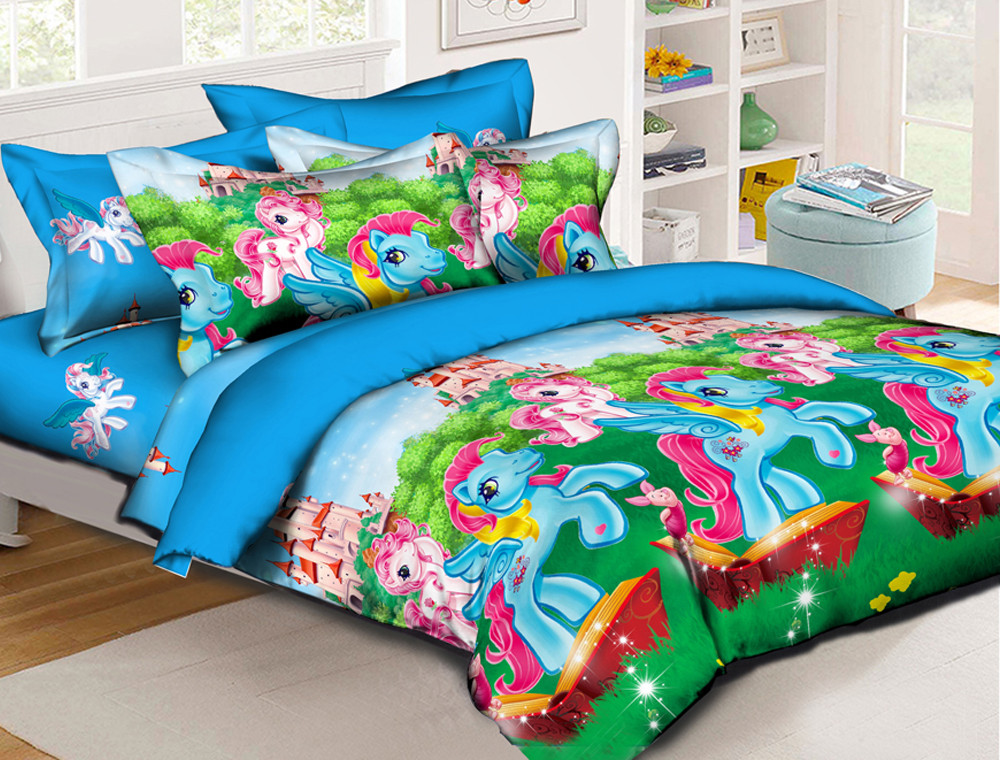 Полуторный набор постельного белья 150*220 из Ранфорса №17799 Черешенка™