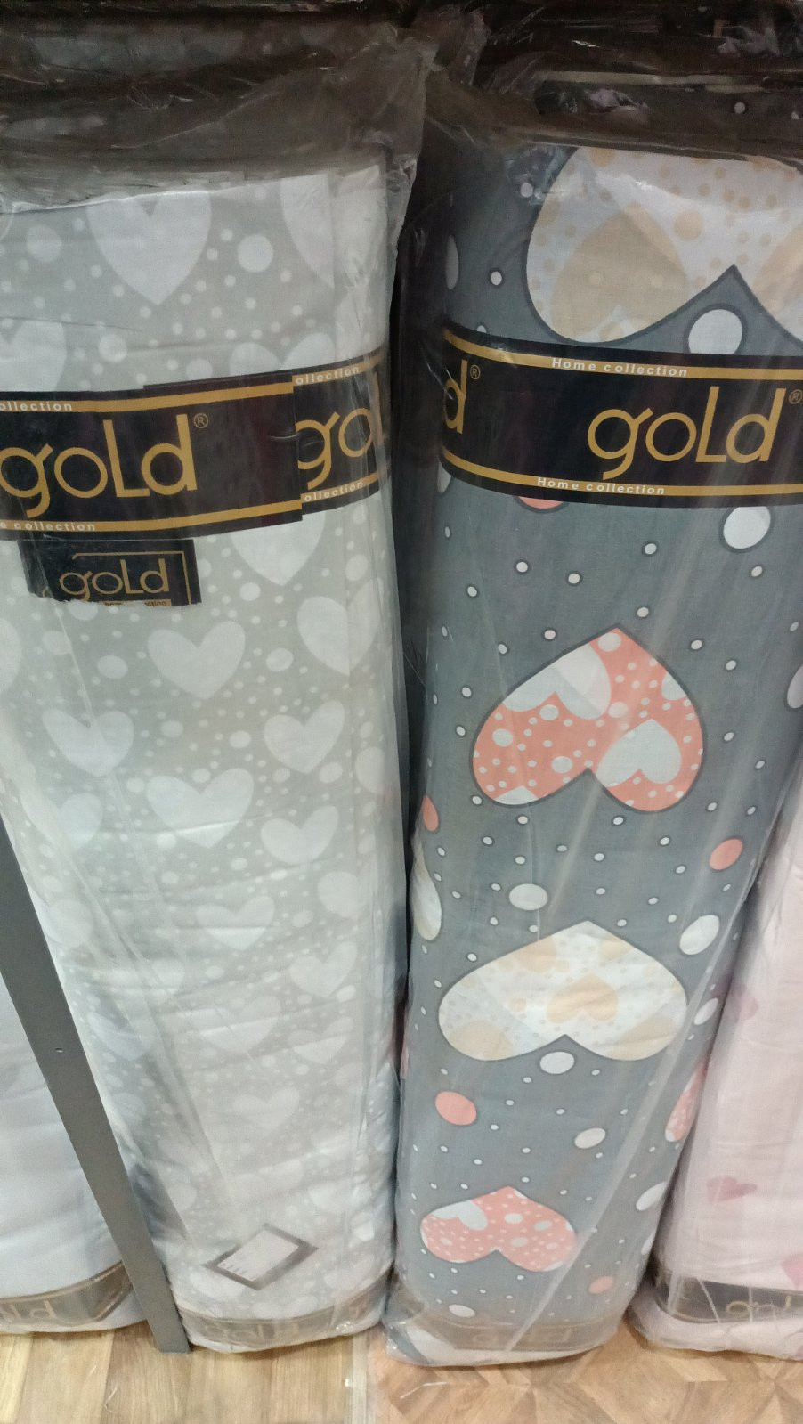 Тканина для постільної білизни Бязь "Gold" Lux "Любовний лист" GL1676 (A+B) - (50м+50м)