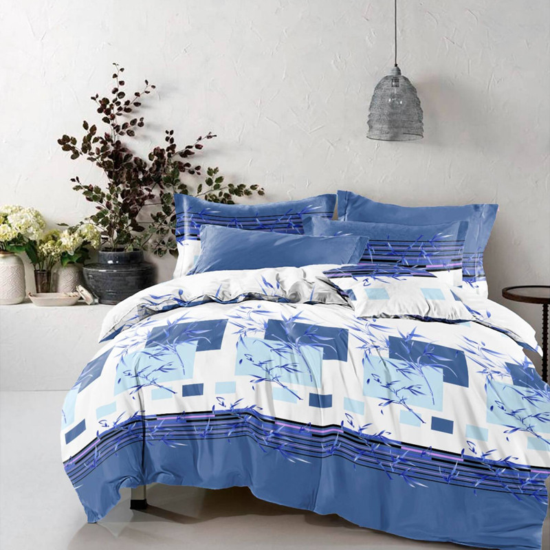 Ткань для постельного белья Бязь "Gold" Lux GL3685blue