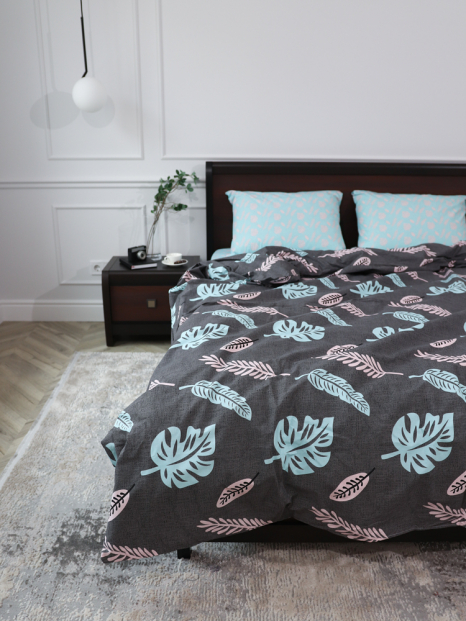 Євро-максі набір постільної білизни 200*220 із Бязі "Gold" №15146AB Черешенка™