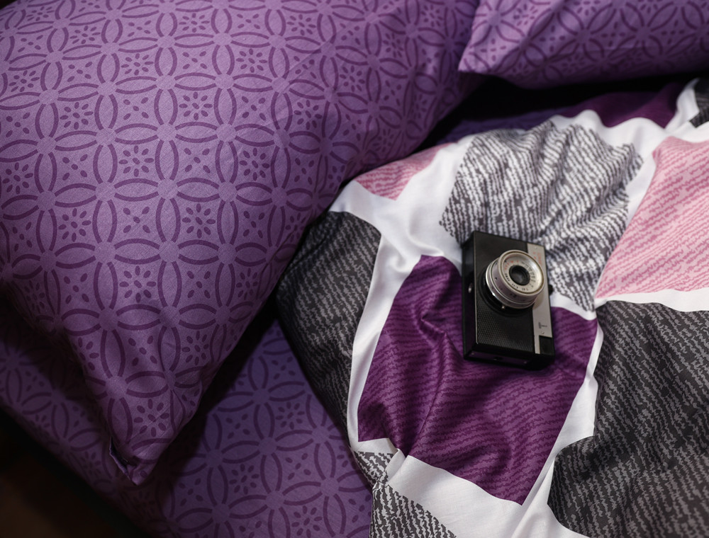 Сімейний набір постільної білизни із Сатину №054AB Черешенка™