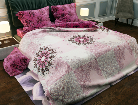 Тканина для постільної білизни Бязь "Gold" Lux GL1315 (A+B) - (50м+50м)