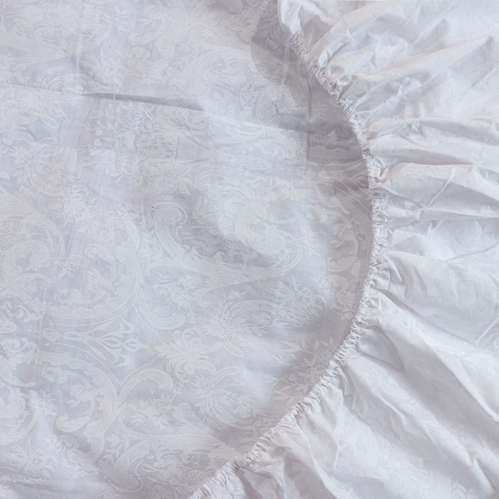 Простирадло на резинці (120*200*25) біле напилення  №662237